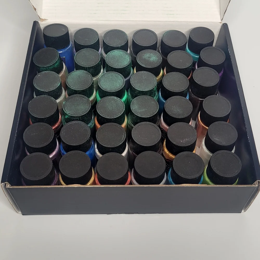 Smalltongue Mica Powder 36 Colors Epoxy Resin Nails Beauty 0.35 oz (10g) Bottles